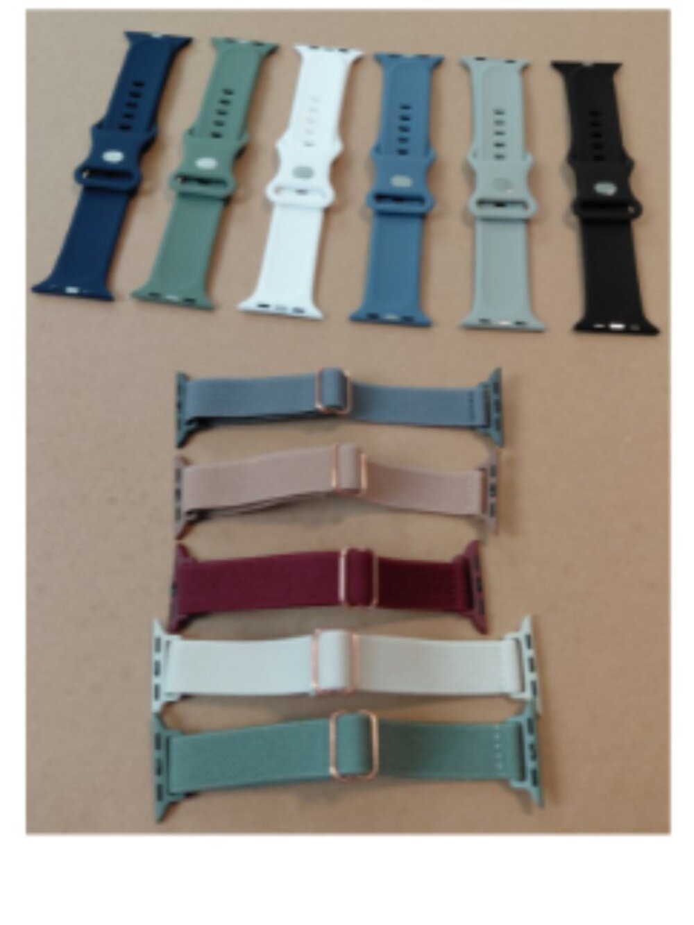 Apple Watch Bands Bundle of 11 - Silicone & Nylon Stretchy Bands NWOT